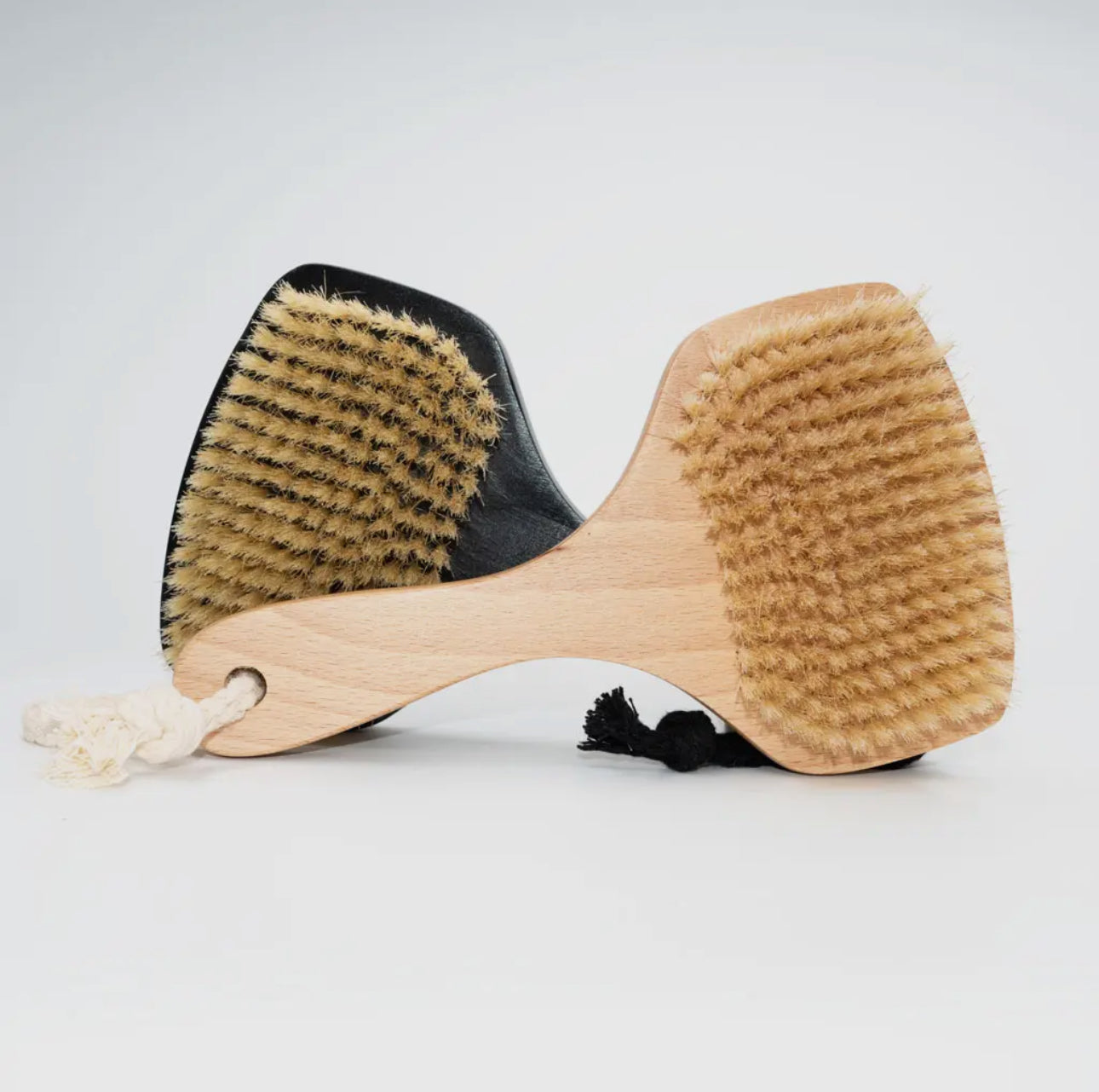 Dry Body Brush (Fan Shaped) - Boar Bristles